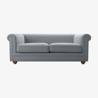 Sofa.com Patrick Unbuttoned 2.5 Seat Sofa in Sealion Smart Cotton - sofa.com