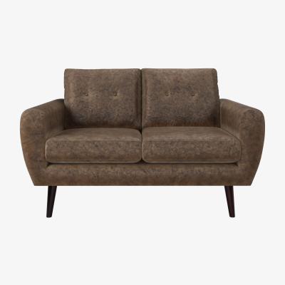 Sofa.com Jack 2 Seat Sofa in Chocolate Faux Leather