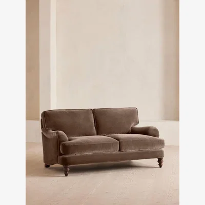 Soho Home Arundel Two Seater Sofa, Velvet, Taupe