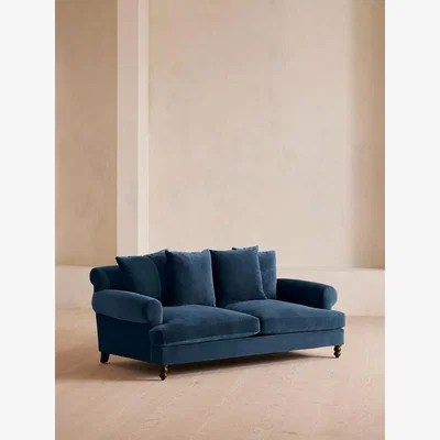 Soho Home Audrey Two Seater Sofa, Velvet, Royal Blue