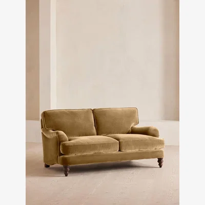 Soho Home Arundel Two Seater Sofa, Velvet, Camel
