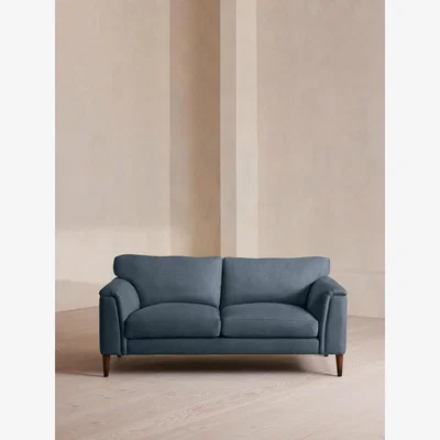 Soho Home Reya Two Seater Sofa, Linen, Prussian Blue