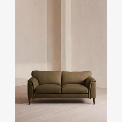 Soho Home Reya Two Seater Sofa, Linen, Olive
