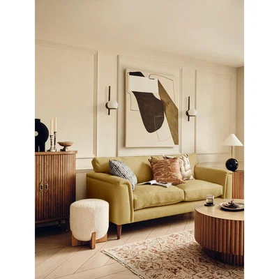 Soho Home Reya Sofa 2 Seater Linen, Antelope