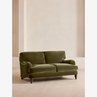 Soho Home Arundel Two Seater Sofa, Velvet, Olive