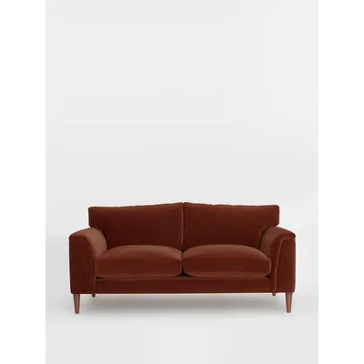 Soho Home Reya Sofa 2 Seater Velvet, Rust