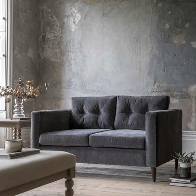 Woods Furniture Whitekirk 2 Seater Sofa in Charcoal