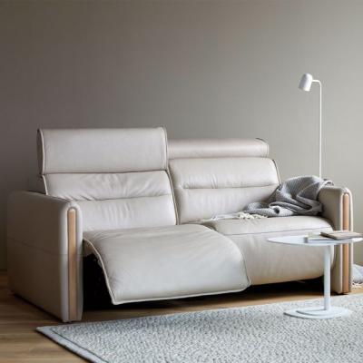 Woods Furniture Stressless Emily 2 Seater Sofa - Wood Arms Emily 2 Seat Sofa Wood Arm - Pioneer Leather