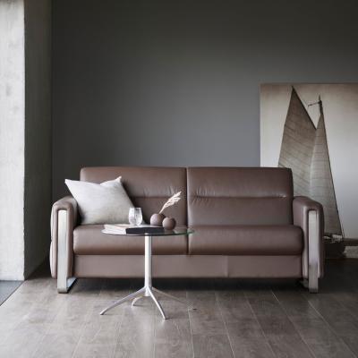 Woods Furniture Stressless Fiona 2 Seater Sofa - Wood Arms in Fabric