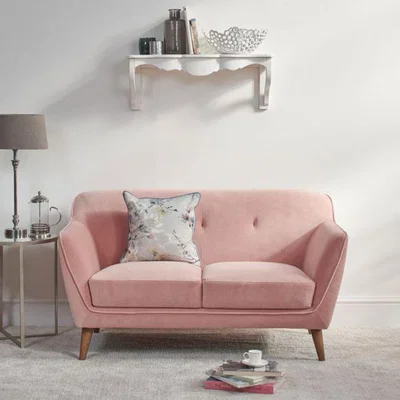 Woods Furniture Freddie 2 Seater Dusty Pink Sofa