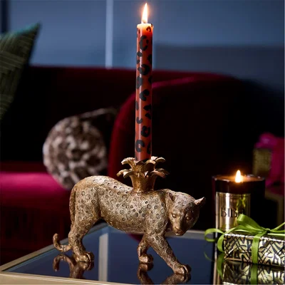Amara Biba Leopard Print Candle Pack of 4