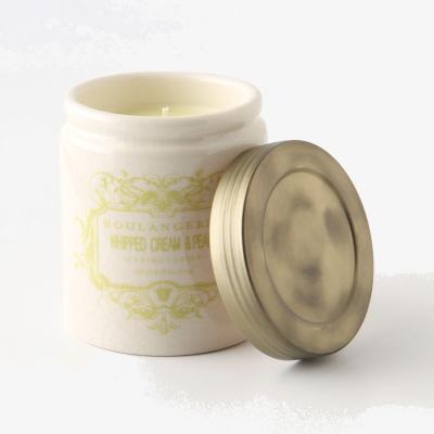 Anthropologie Boulangerie Whipped Cream & Pear Jar Candle