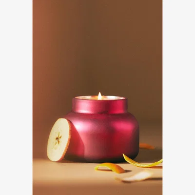 Anthropologie Capri Blue Champagne Glass Jar Candle