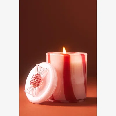 Anthropologie By Anthropologie Peppermint Stick Glass Jar Candle