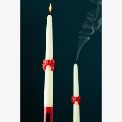 Anthropologie Anna + Nina Bow Taper Candle, Set of 2