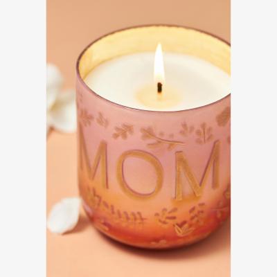 Anthropologie Ombre Monogram Floral Night Gardenia Candle