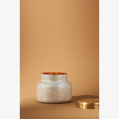 Anthropologie Mini Capri Blue Volcano Capiz Jar Candle