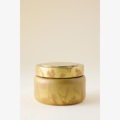 Anthropologie Capri Blue Woody Fir & Firewood Tin Candle