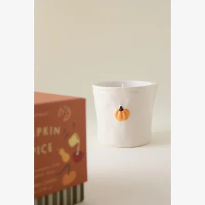 Anthropologie Paddywax Bistro Pumpkin Spice Ceramic Candle