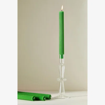 Anthropologie Fluted Taper Candles, Set of 4