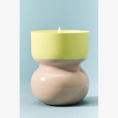 Anthropologie Maisie Fresh Bergamot & Green Tea Metal Candle