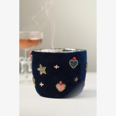 Anthropologie Velvet Icon Fruity Rosé Spritz Glass Candle