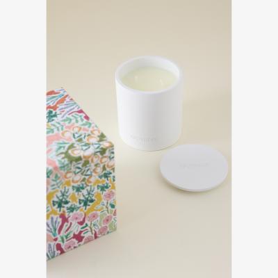 Anthropologie Apotheke Holy Basil & Rosewater Ceramic Candle