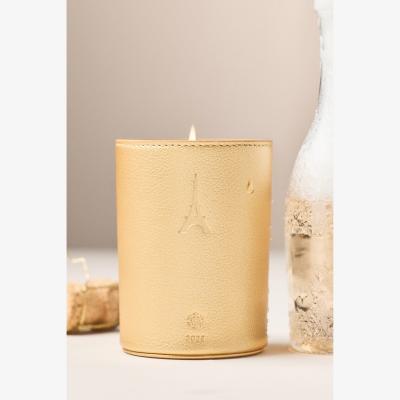 Anthropologie Paris Icon Embossed Fruity Rosé Spritz Glass Candle