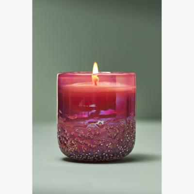 Anthropologie Elea Fruity Lychee & Pink Dragon Fruit Beaded Glass Candle