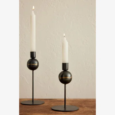 Anthropologie nkuku White Taper Candles, Set of 2