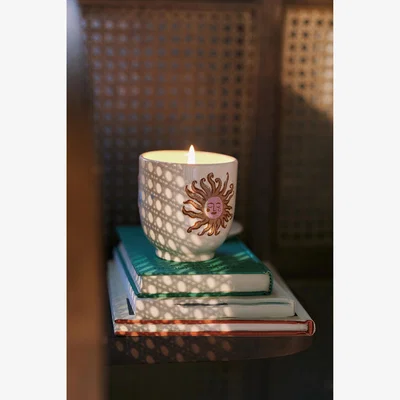 Anthropologie Dimitria Fruity Coconut & Amber Ceramic Candle