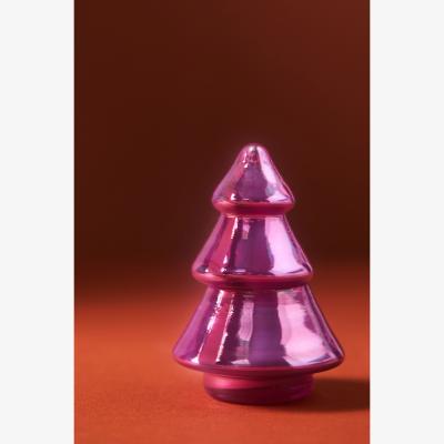 Anthropologie Mini Tree Woody Fresh Balsam & Cedarwood Glass Candle