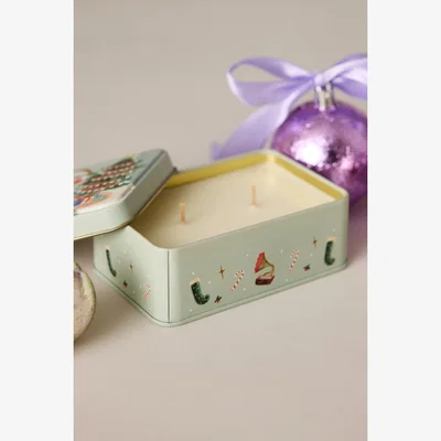 Anthropologie Paddywax Persimmon & Chestnut Tin Candle