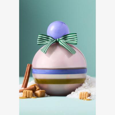 Anthropologie Modern Ornament Gourmand Caramel Spice Wonderland Glass Candle