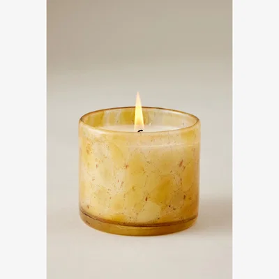 Anthropologie Paddywax Luxe Golden Bubble Glass Candle