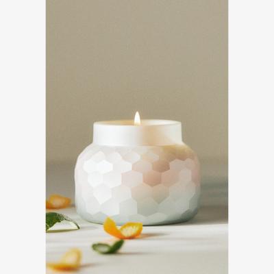 Anthropologie Capri Blue Volcano Ribbed Jar Candle