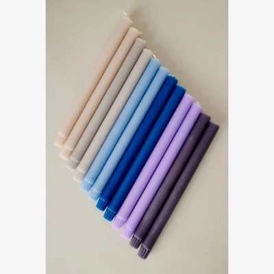 Anthropologie True Grace Pebble Beach Dining Taper Candles, Set of 12