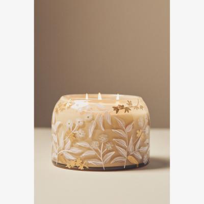 Anthropologie Lily Fresh White Cashmere & Musk Glass Candle