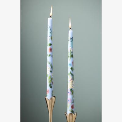 Anthropologie Easter Handpainted Taper Candles, Set of 2