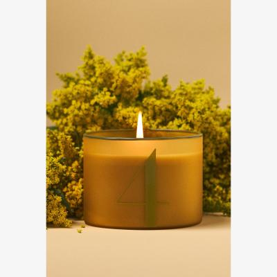 Anthropologie Number 4 Woody White Cedar & Thyme Glass Candle