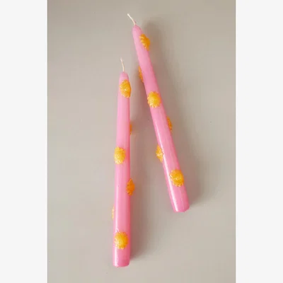 Anthropologie Anna + Nina 3D Sun Taper Candles, Set of 2