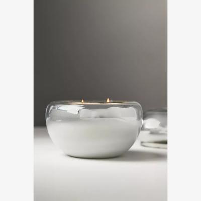 Anthropologie Tilly Woody Golden Amber & Pine Glass Candle