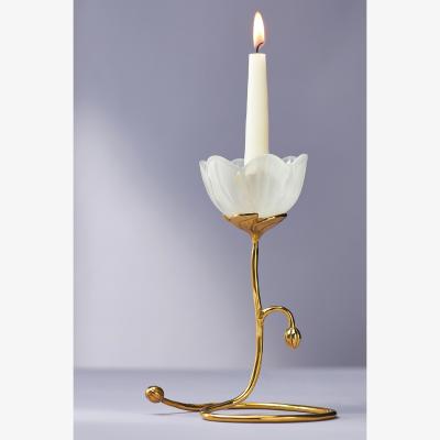 Anthropologie Petunia Taper Candle Holder, Tall