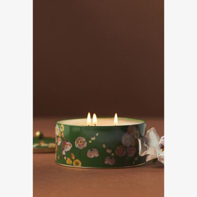 Anthropologie Nathalie Lete Caramel Apple & Cinnamon Tin Candle