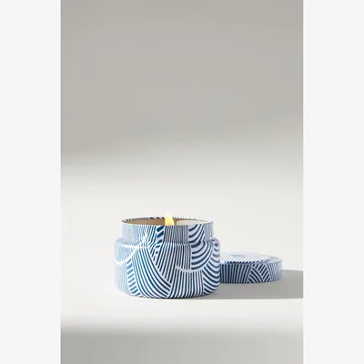 Anthropologie Capri Blue Candle Tin