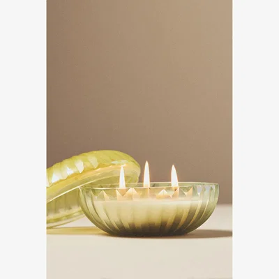 Anthropologie Blooming Fruity Clementine & Jasmine Glass Candle
