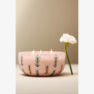 Anthropologie Astrid Fresh Vetiver & Sandalwood Glass Candle