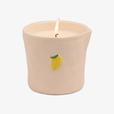 Arighi Bianchi Bistro Lemon Ceramic Candle