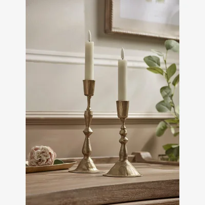 Cox and Cox Two LED Dinner Candles - Small