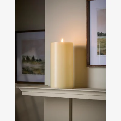 Cox and Cox Tall LED Melt Effect Pillar Candle - Large